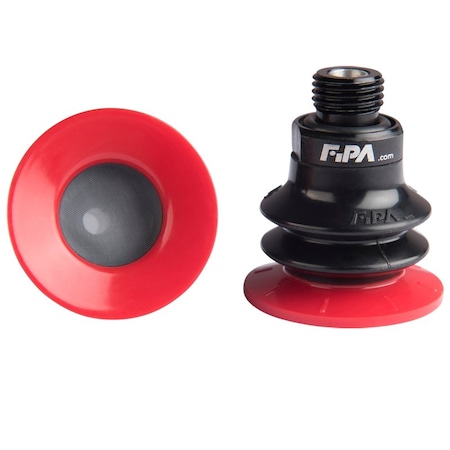 Fipa Bellows vacuum cup diam. 37 mm, Varioflex 30 Degrees/60 Degrees, fitting G1/4-male 20.037.150.16-FI